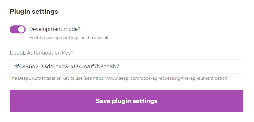 DeepL translate the original - Plugins — DatoCMS