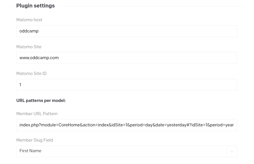 Matomo - Plugins — DatoCMS