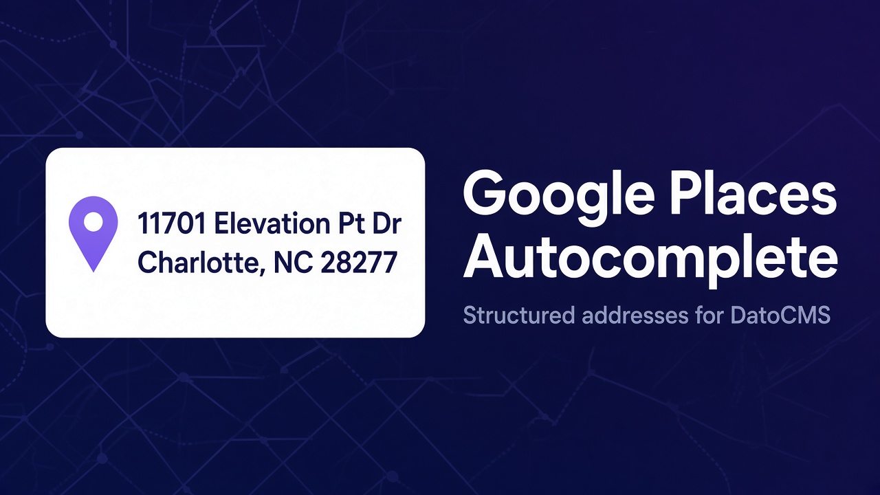 Google Places Autocomplete cover
